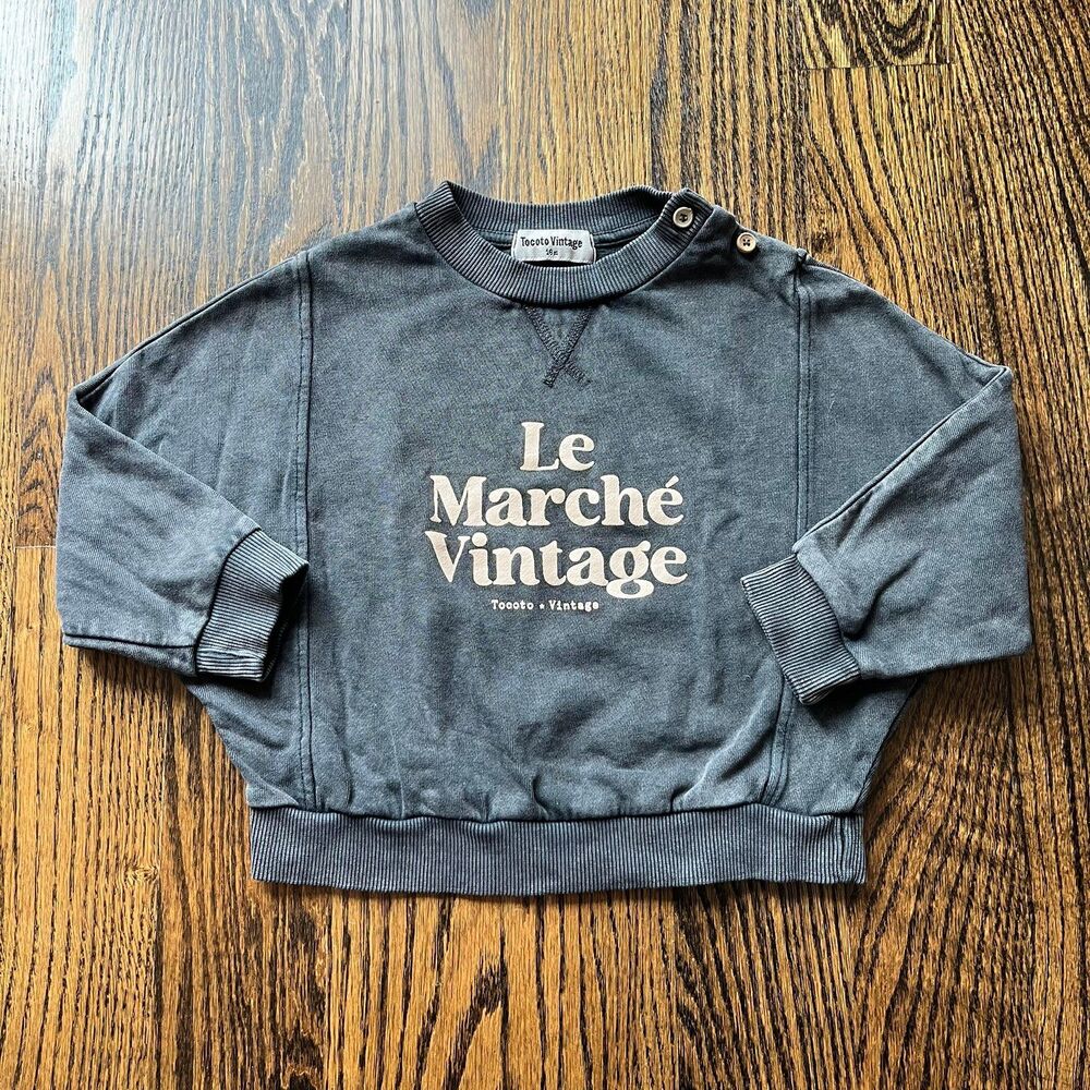 Tocoto Vintage "Le Marche Vintage" Baby Sweatshirt (18M)